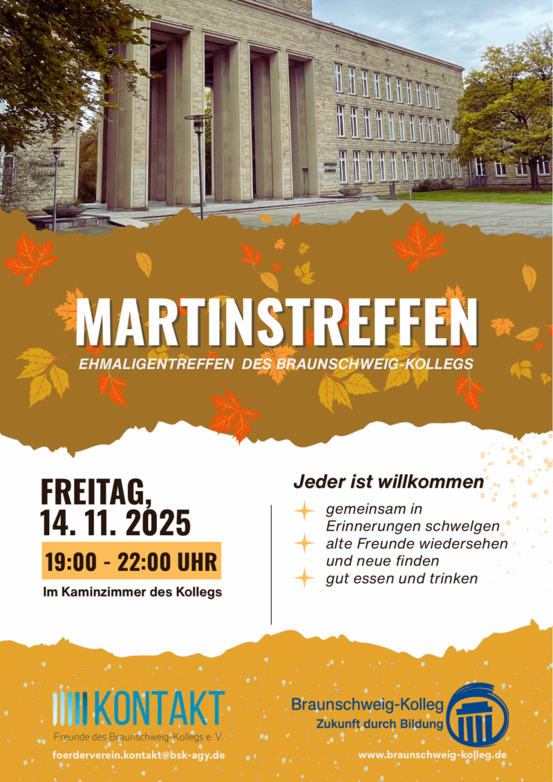 Förderverein: Einladung zur Jahreshauptversammlung und Martinstreffen